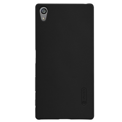 Пластиковый чехол с пленкой Nillkin Super Frosted Shield Black для Sony Xperia Z5 Premium - фото 1 - id-p223883769