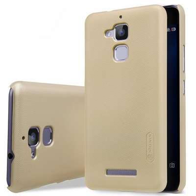 Пластиковый чехол с пленкой Nillkin Super Frosted Shield Gold для Asus ZenFone 3 Max ZC520TL - фото 3 - id-p223883771