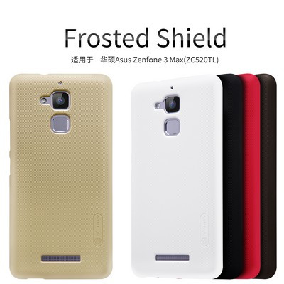 Пластиковый чехол с пленкой Nillkin Super Frosted Shield Gold для Asus ZenFone 3 Max ZC520TL - фото 4 - id-p223883771