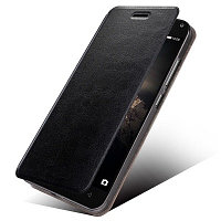 Полиуретановый чехол с силиконовой основой New Book Case Black для Nokia 8