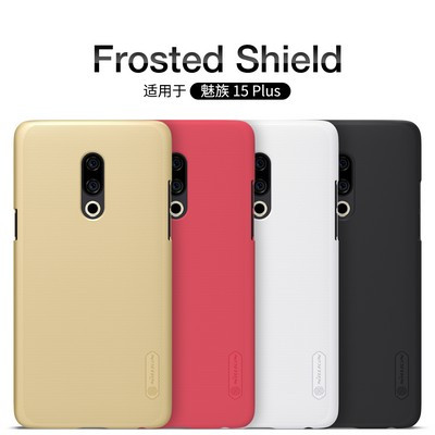 Пластиковый чехол с пленкой Nillkin Super Frosted Shield Черный для Meizu 15 Plus - фото 4 - id-p223883793