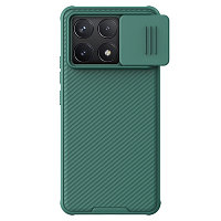 Чехол-накладка с пластиной Magsafe Nillkin CamShield Pro Magnetic Зеленая для Xiaomi Redmi K70\ K70 Pro
