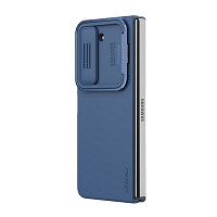 Силиконовая накладка Nillkin CamShield Silky Silicone Case Синяя для Samsung Galaxy Z Fold 5