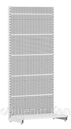 Стеллаж торговый пристенный перфорированный Eco Line L=665, H=2250