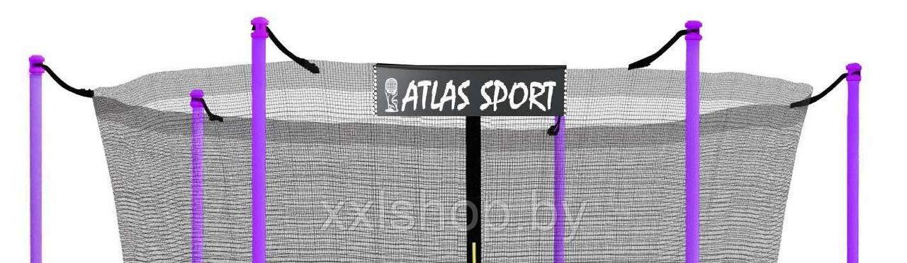 Батут Atlas Sport 312 см (10ft) с внутренней сеткой и лестницей (фиолетовый) - фото 4 - id-p223888529