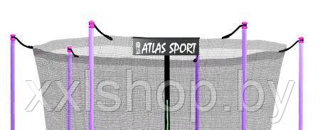 Батут Atlas Sport 374 см (12ft) с внутренней сеткой и лестницей (фиолетовый) - фото 2 - id-p223888535