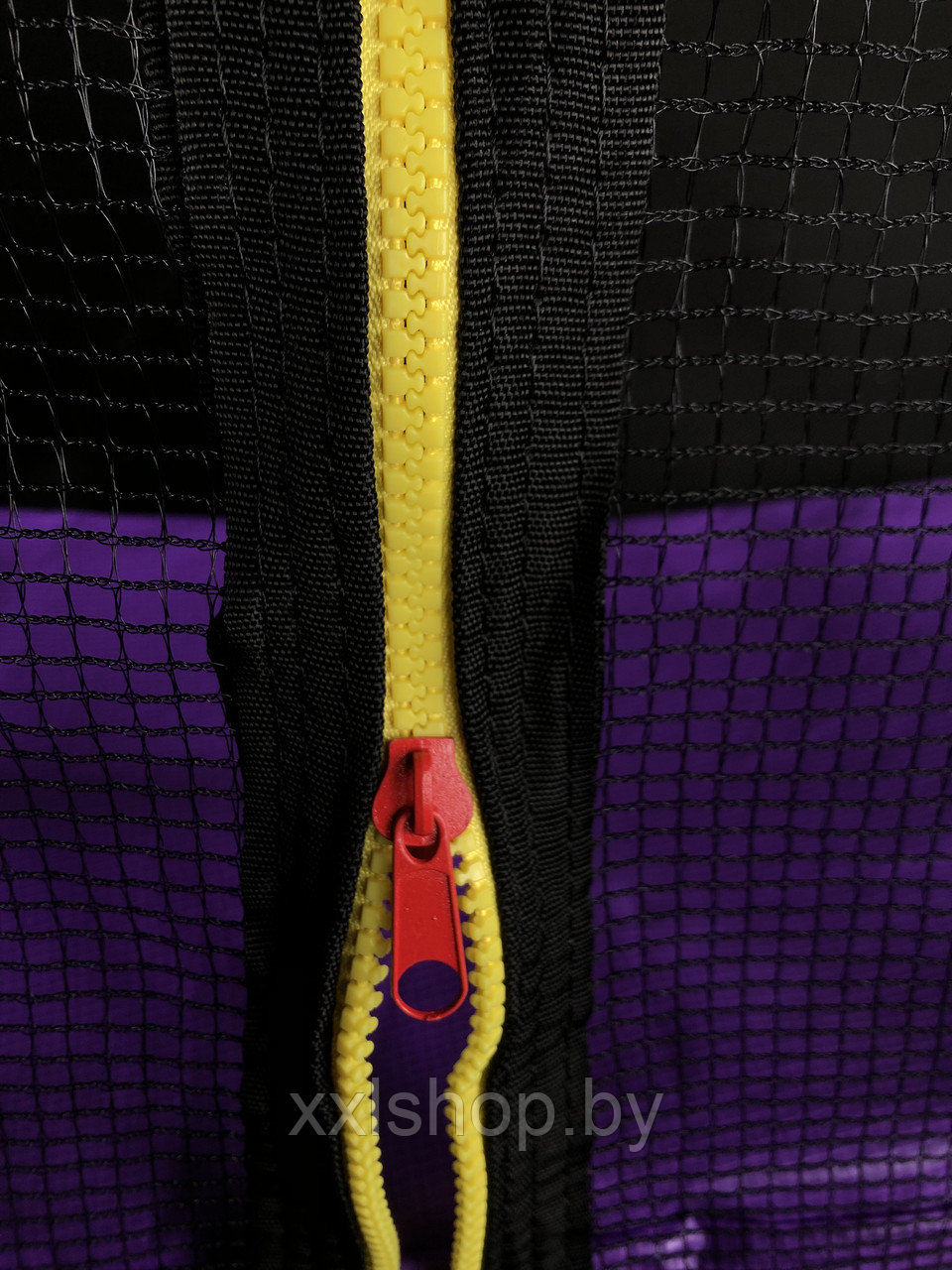 Батут Atlas Sport 374 см (12ft) с внутренней сеткой и лестницей (фиолетовый) - фото 4 - id-p223888535