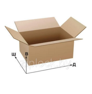 Коробка картонная размер 380 х 155 х 295 мм - фото 1 - id-p223888661