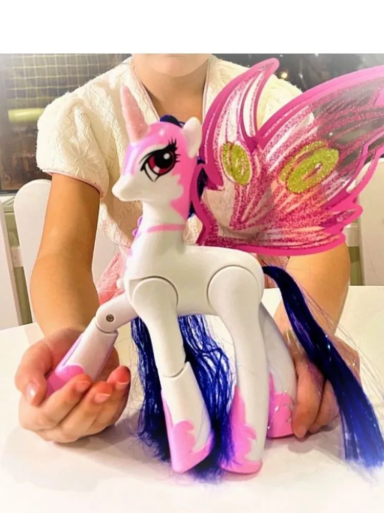 Интерактивная игрушка пони "Принцесса Селестия" белая (муз+свет) SM2012 - фото 4 - id-p223890221