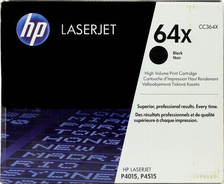 Картридж HP CC364X (№64X) Black для HP LaserJet P4015/4515 (повышенной ёмкости) - фото 1 - id-p223890315