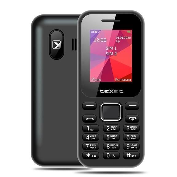 TEXET TM-122 мобильный телефон цвет черный - фото 1 - id-p223890237