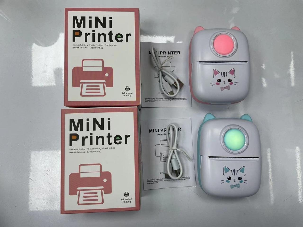 Портативный детский мини принтер (Mini Printer), электронная игрушка, карманный принтер для печати минипринтер - фото 3 - id-p212045811