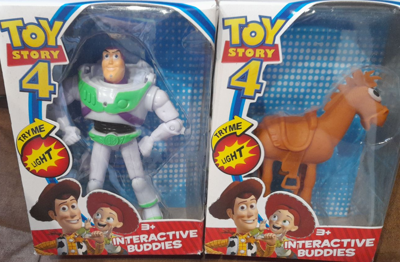 Робот Базз Лайтер buzz lightyear и конь Булзай Bullseye Toy Story 4 набор 2 шт 20см - фото 1 - id-p189872003