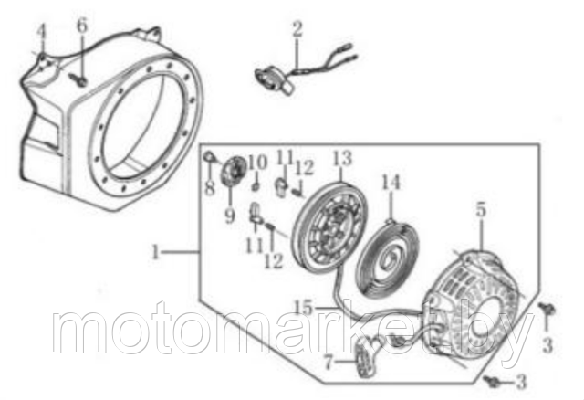 starter168F,200,170F  motomarket.by