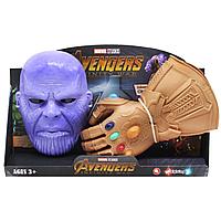 Перчатка бесконечности рука резиновая Таноса и маска Thanos Marvel Legends B0449H