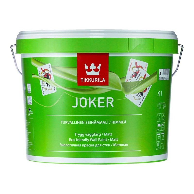 Краска интерьерная Tikkurila Joker / Тиккурила Джокер 9 л (База А) - фото 1 - id-p223899899