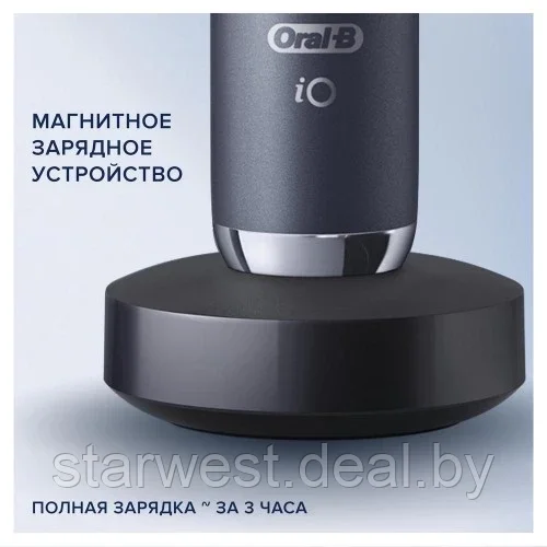 Oral-B Braun iO Series 8 Black Onyx Электрическая зубная щетка iOM8.1B2.2BD - фото 9 - id-p223899931