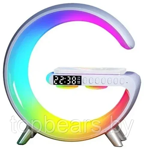 Cветовая звуковая колонка Smart Light Sound Machine G63, беспроводная зарядка - фото 4 - id-p223899949