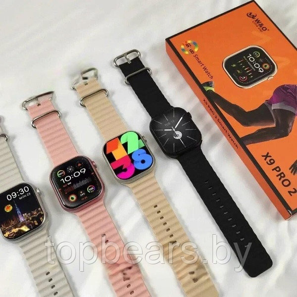Умные часы W&O X9 Pro 2, 9 серия, Smart Watch 9 Series Premium, смарт часы 45mm c NFC Цвет : Есть выбор - фото 1 - id-p223900044