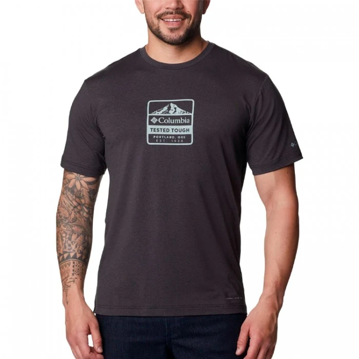 Футболка мужская Columbia Tech Trail™ Front Graphic SS Tee черный