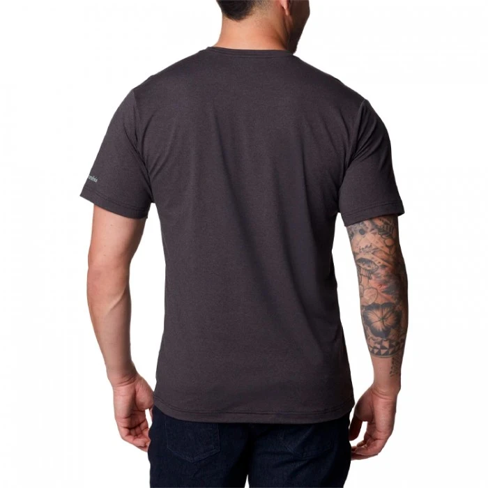 Футболка мужская Columbia Tech Trail Front Graphic SS Tee черный - фото 4 - id-p206895725