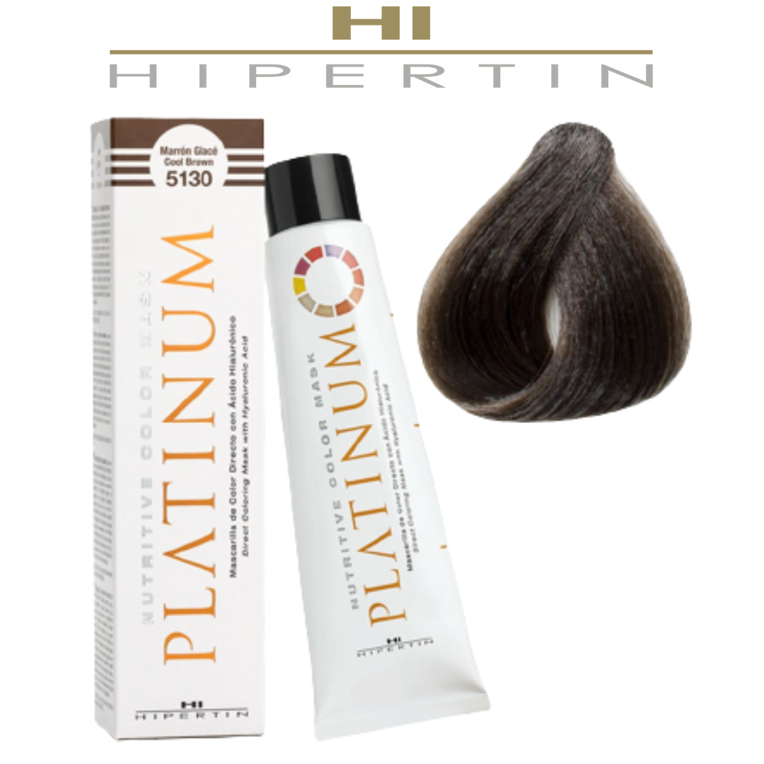 Тонирующая маска Hipertin Nutritive Color Mask Platinum 5130 глазированный каштан