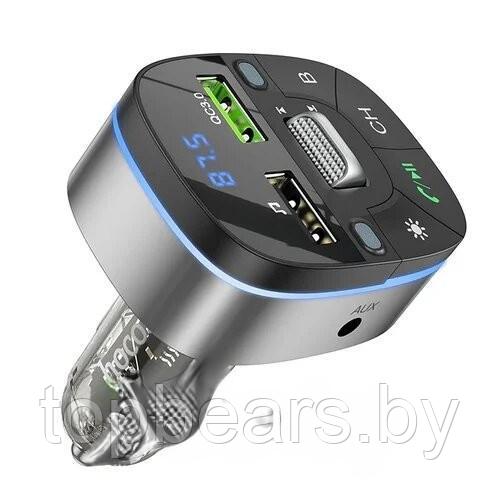 Автомобильный FM трансмиттер bluetooth модулятор HOCO E71 USB QC3.0 18W - фото 1 - id-p223902931