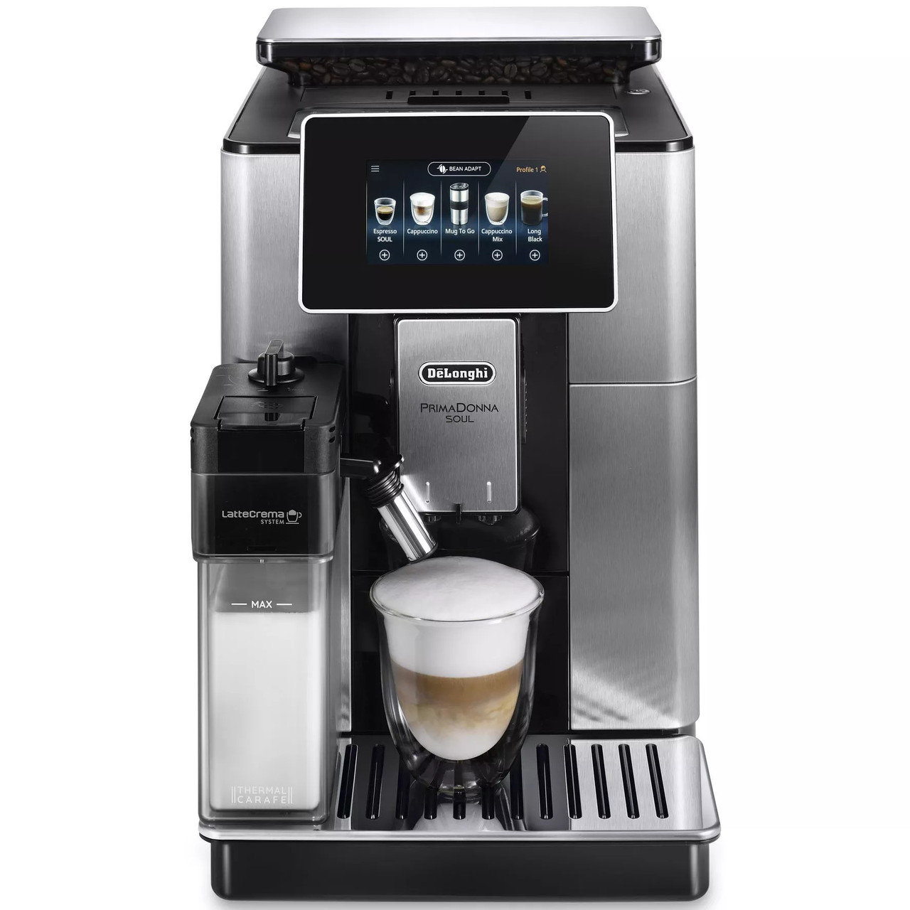 Кофеварки и кофемашины DeLonghi PrimaDonna Soul ECAM610.55.SB - фото 1 - id-p223903846
