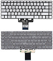 Клавиатура для ноутбука HP Pavilion X360 14-CD, 14-CE, серебро, с подсветкой, RU