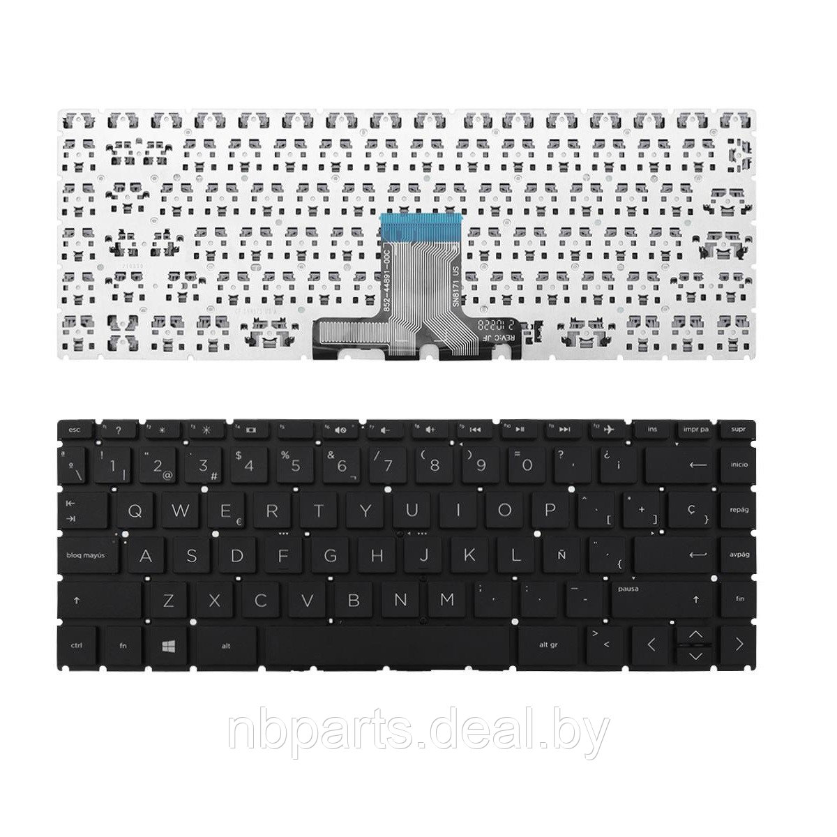 Клавиатура для ноутбука HP Pavilion X360 14-CD, 14-CE, чёрная, RU - фото 1 - id-p169493777