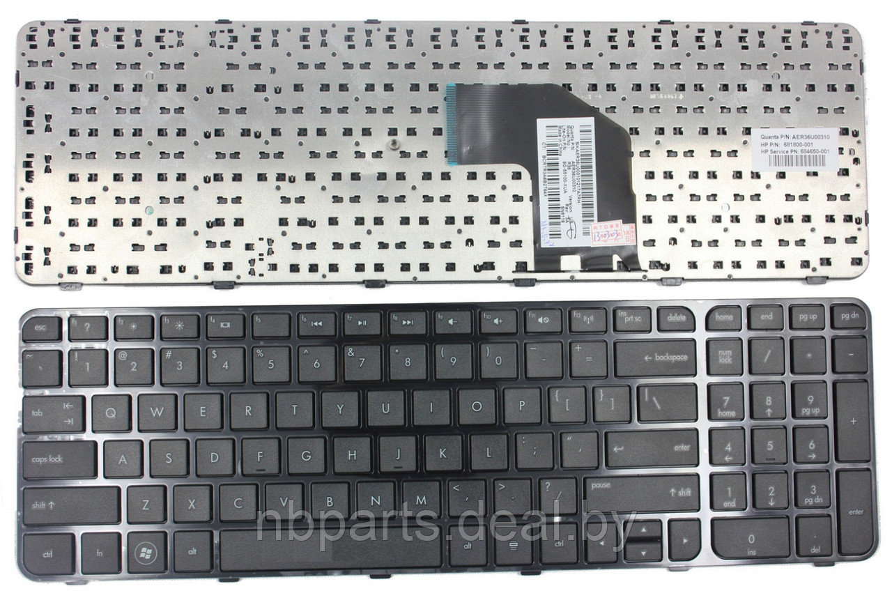 Клавиатура для ноутбука HP Pavilion G6-2000, чёрная, с рамкой, RU - фото 1 - id-p111763352