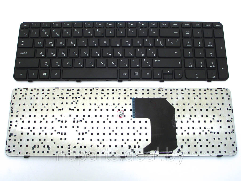 Клавиатура для ноутбука HP Pavilion G7-2000, чёрная, с рамкой, RU Б/У - фото 1 - id-p174956673