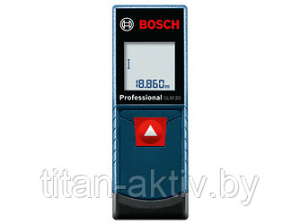 Дальномер лазерный BOSCH GLM 20 в блистере (0.15 - 20 м, +/- 3 мм/м, IP 54)