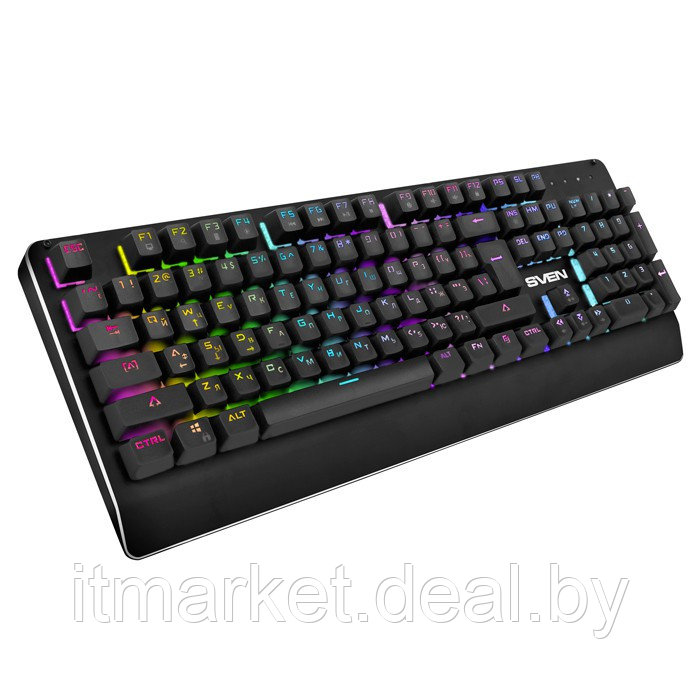 Клавиатура Sven KB-G9700 Black (механическая, с подсветкой RGB, USB) - фото 4 - id-p223885457