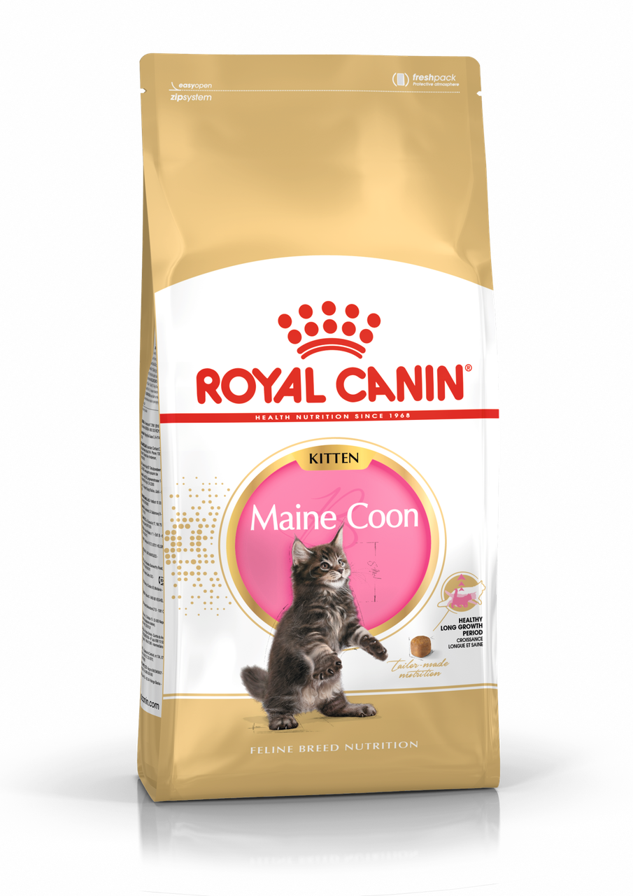 Корм сухой Royal Canin Maine Coon Kitten для котят породы Мэйн Кун в возрасте до 15 месяцев 400гр.