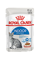 Royal Canin Indoor Sterilised влажный корм для кошек (в соусе), 85г., (Австрия)