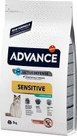 Сухой корм для кошек Advance Sensitive с лососем и рисом