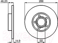 Тормозной диск Bosch 0986478545