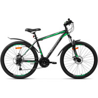 Велосипед AIST Quest Disc 26 р.20 2022 (серый/зеленый) - фото 1 - id-p223922155