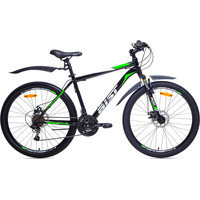 Велосипед AIST Quest Disc 26 р.20 2022 (черный/зеленый)