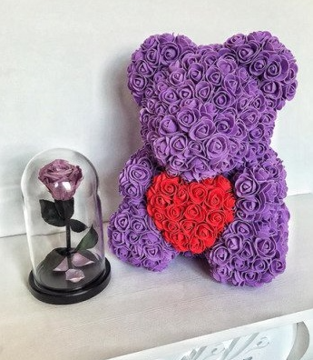 Цветочный медведь в подарочной упаковке. Разные цвета. Покажи свою любовь !!! - фото 5 - id-p223922288