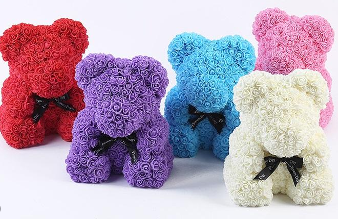 Цветочный медведь в подарочной упаковке. Разные цвета. Покажи свою любовь !!! - фото 9 - id-p223922288