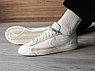 Кроссовки мужские NIKE BLAZER LOW LEATHER белый CW7585-100, фото 4