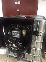 Минизаправка MGS St-Box для ДТ на 1000 л. оцинкованная , электронасос 12В - 50 л/мин