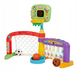 Игровой набор Little Tikes - Интерактивный компактный спортивный центр 3-в-1 со звуком и светом - 643224
