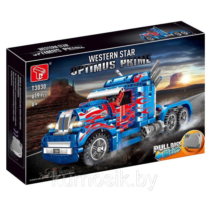 Конструктор T3030 Грузовик Optimus Prime Western Star, 619 элементов - фото 1 - id-p223928467