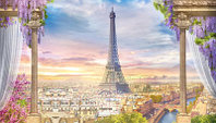 Фотообои листовые Citydecor Вид на Париж