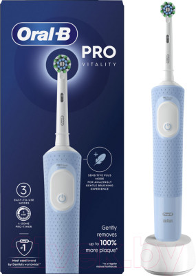Электрическая зубная щетка Oral-B Pro Protect X Clean Blue - фото 2 - id-p223926068