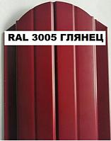 Штакетник металлический RAL 3005 глянец 110 мм