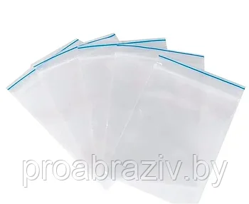 Пакеты с защелкой (грипперы) ПВД, 150*200 мм, 23-26 мкм,  Masterbag